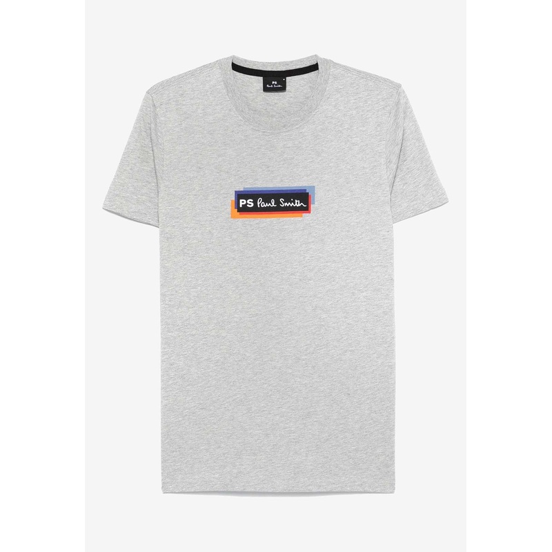 Logo Print Crewneck T-shirt Gray mrtwstd_S
