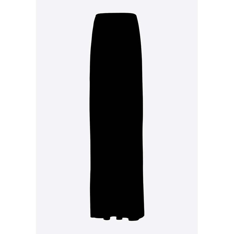 Tana Double Layer  Maxi Skirt Black wrtwstd_S
