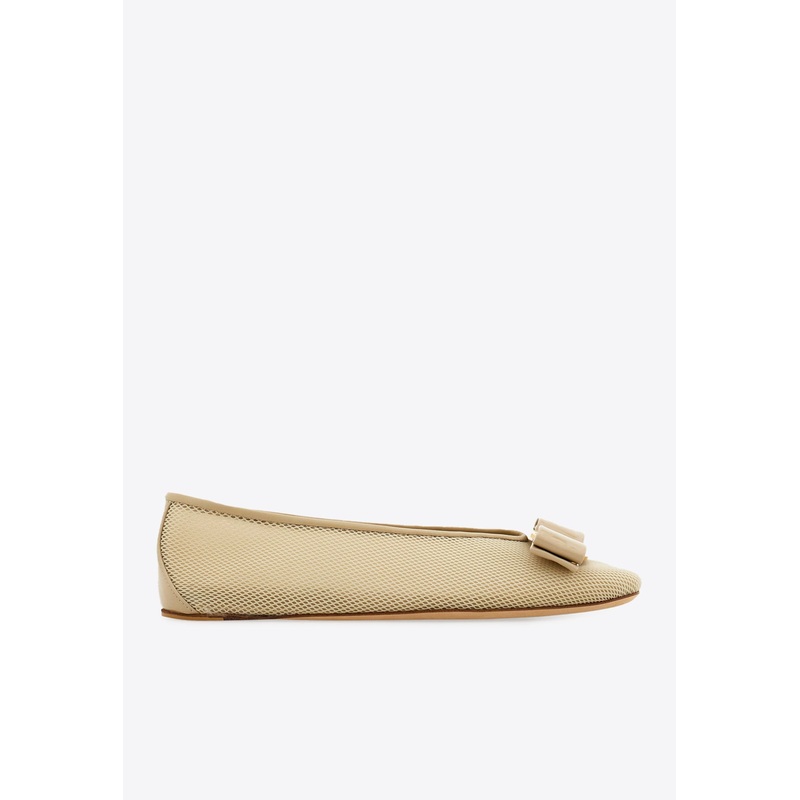 Vanna Vara Bow Ballet Flats Beige wshoesus_US 6