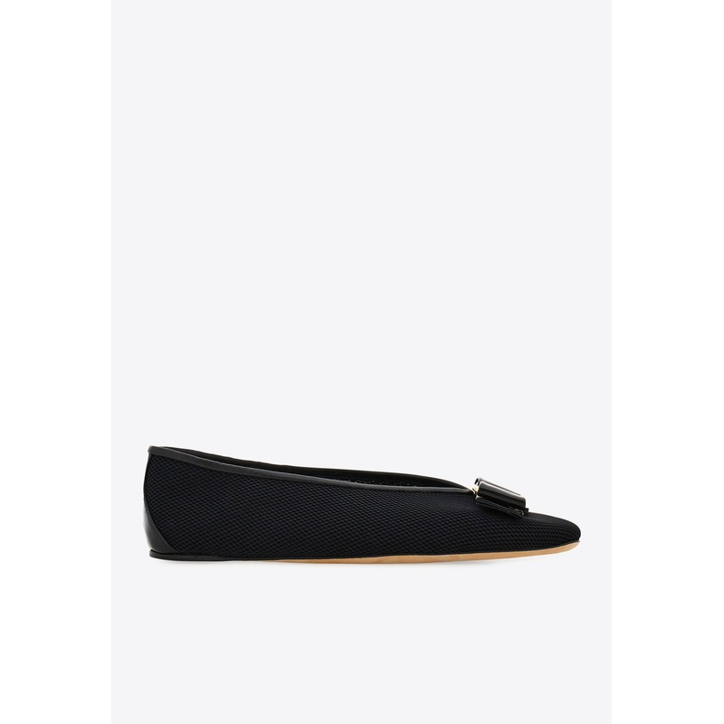 Vanna Vara Bow Ballet Flats Black wshoesus_US 6