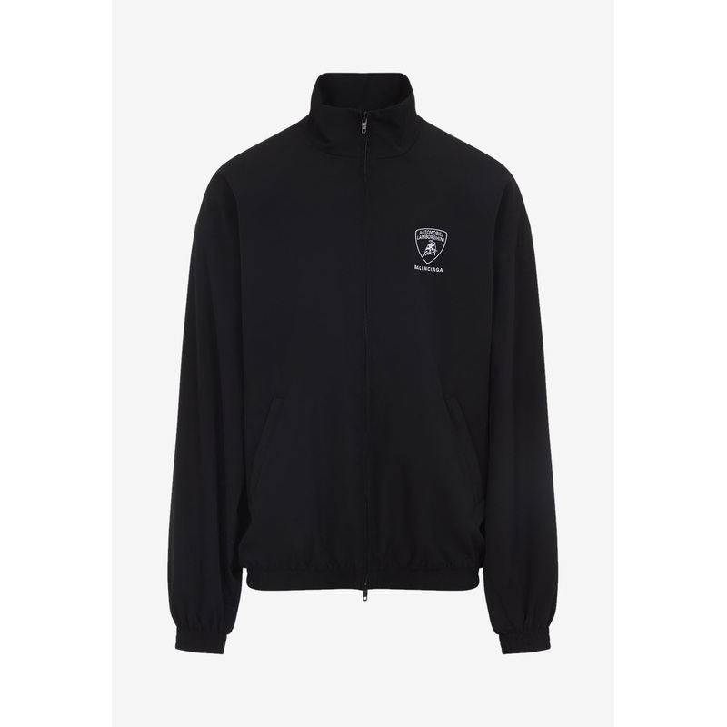 X Automobili Lamborghini Zipped Track Jacket Black mrtwit_IT 48