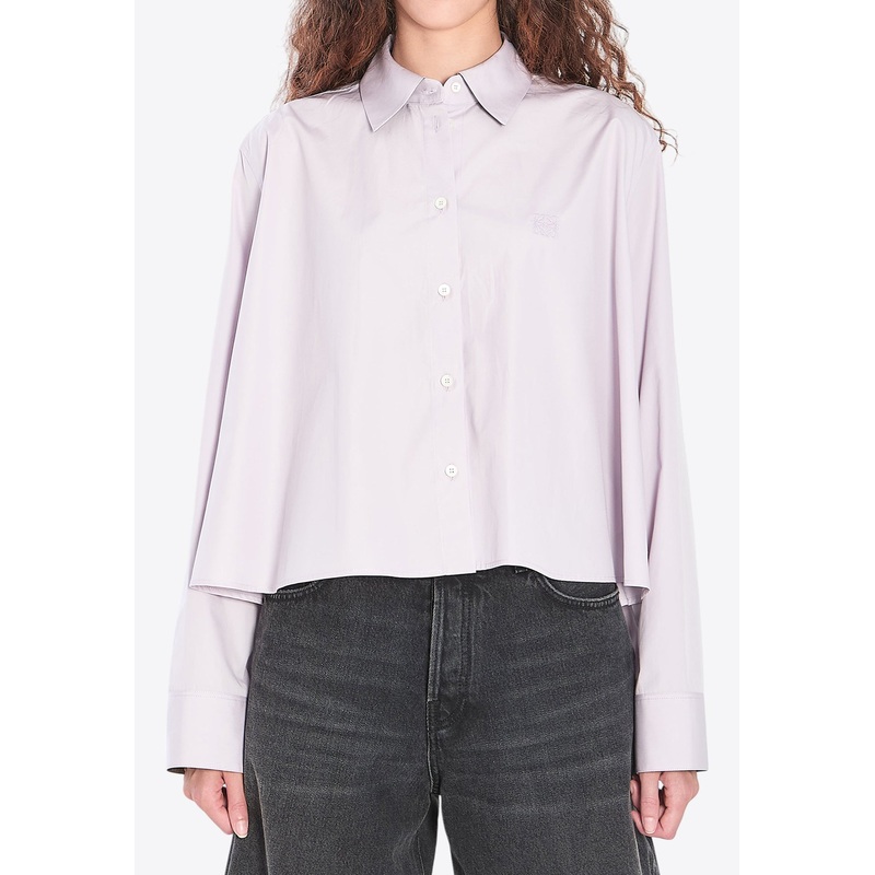 Anagram Trapeze Cropped Shirt Lilac wrtwit_IT 38