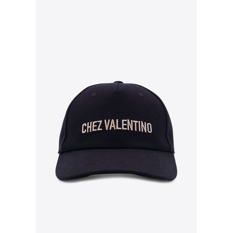 Chez Logo Baseball Cap Black 58
