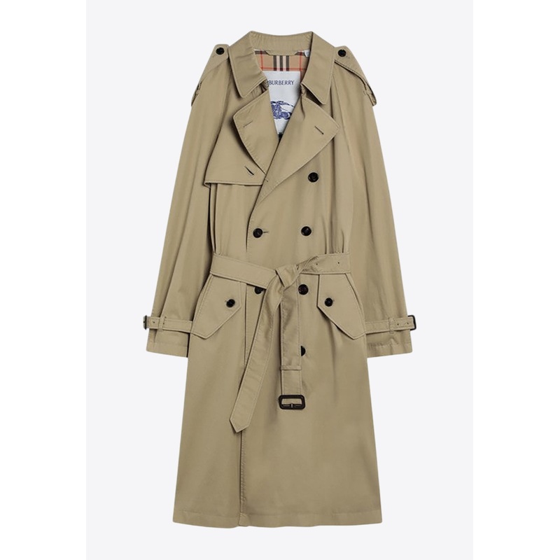 Double-Breasted Trench Coat Khaki mrtwit_IT 46