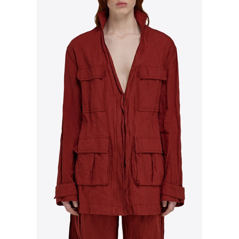 Sahara Belted Field Jacket Red wrtwit_IT 40