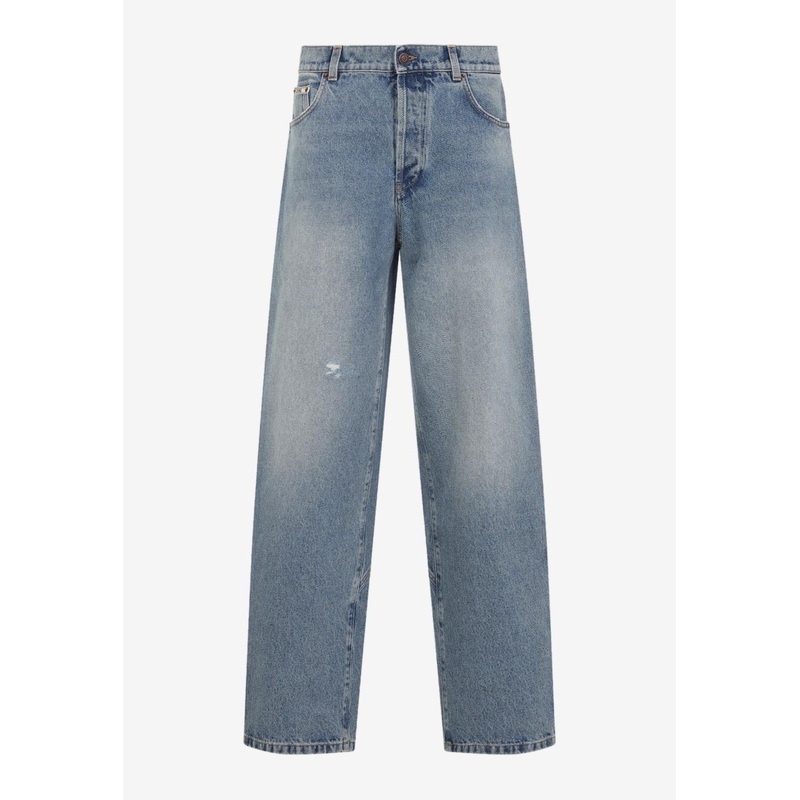 Straight-Leg Washed Jeans Blue wrtwit_IT 38