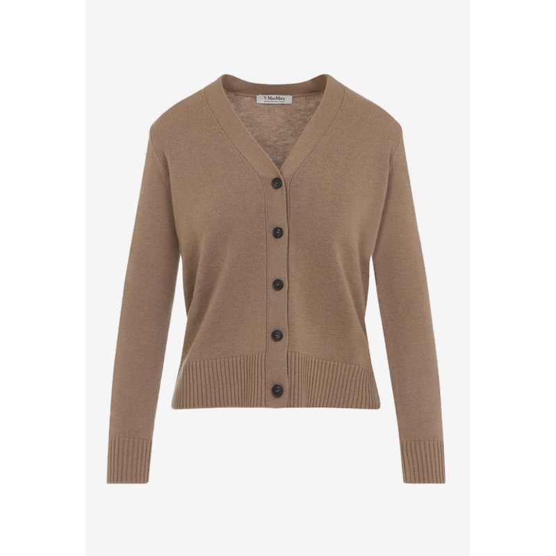Apollo Button-Up Wool Cardigan Beige wrtwstd_XS