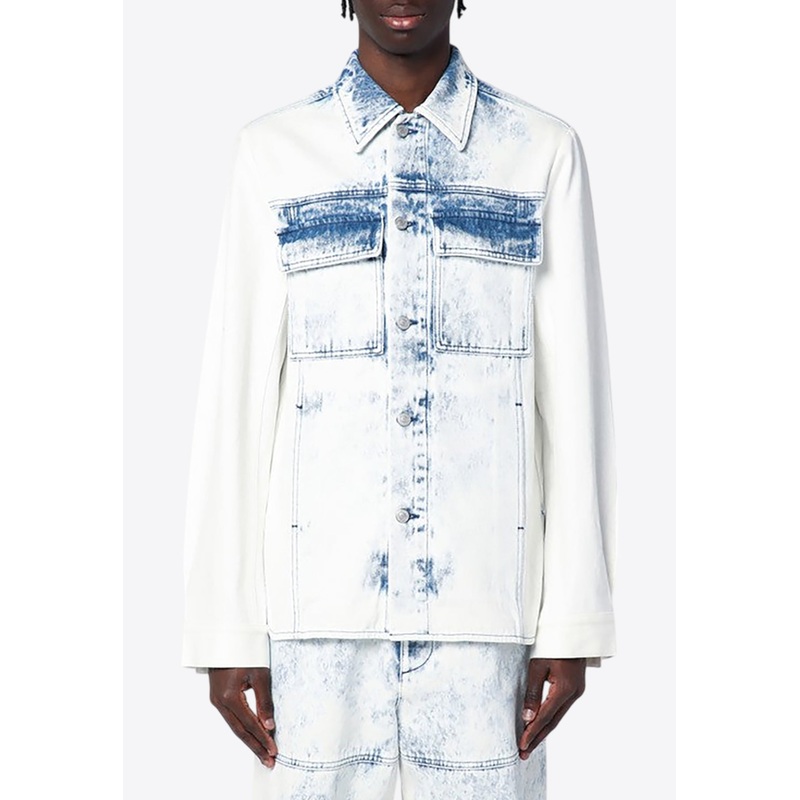 Bleached Denim Shirt Blue mrtwit_IT 46