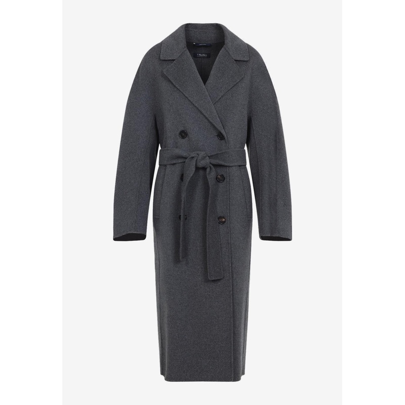 Paul Double-Breasted Wool Coat Gray wrtwit_IT 36