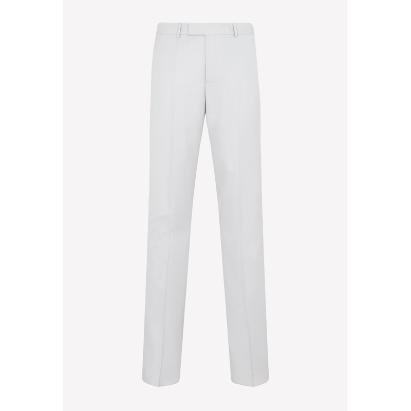 Wool Straight-Leg Pants Gray mrtwit_IT 50