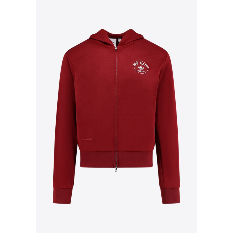 X Wales Bonner Logo-Printed Zip-Up Sweatshirt Red mrtwstd_3XS