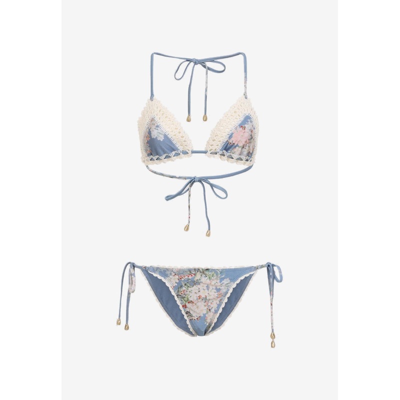 Cascadian Crochet-Trimmed Bikini Blue wrtwzimmermann_0
