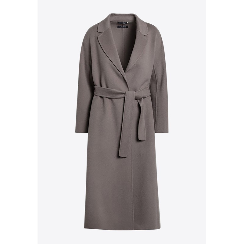 Esturia Belted Wool Coat Gray wrtwit_IT 38