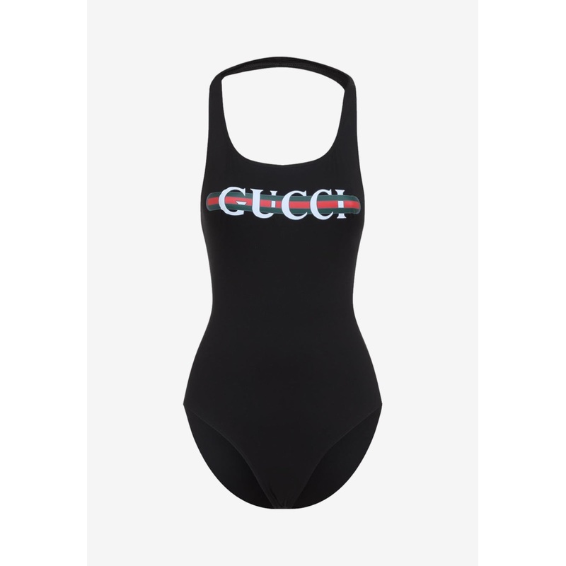 Logo One-Piece Swimsuit Black wrtwstd_S