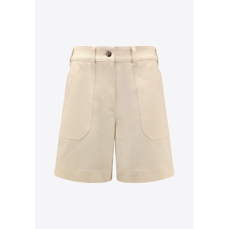 Logo Patch Bermuda Shorts Beige wrtwit_IT 38