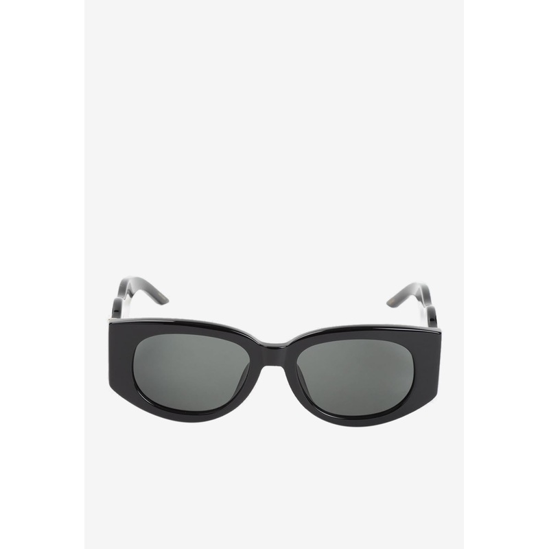 Memphis Rectangular Sunglasses Black Onesize