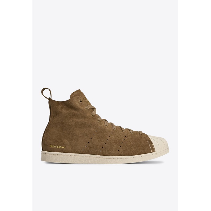 X Wales Bonner Superstar High-Top Sneakers Brown ushoesadiuk_UK 7