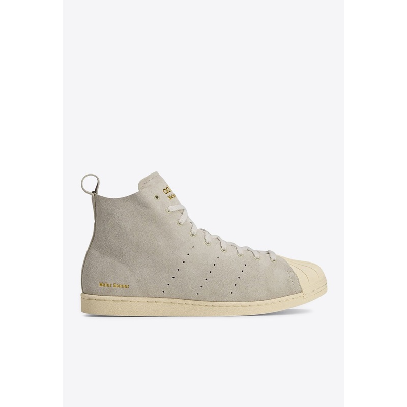 X Wales Bonner Superstar High-Top Sneakers Gray ushoesadiuk_UK 6.5