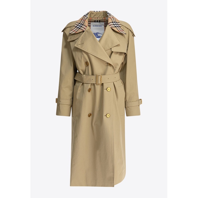 Castleford Double-Breasted Trench Coat Beige wrtwuk_UK 6