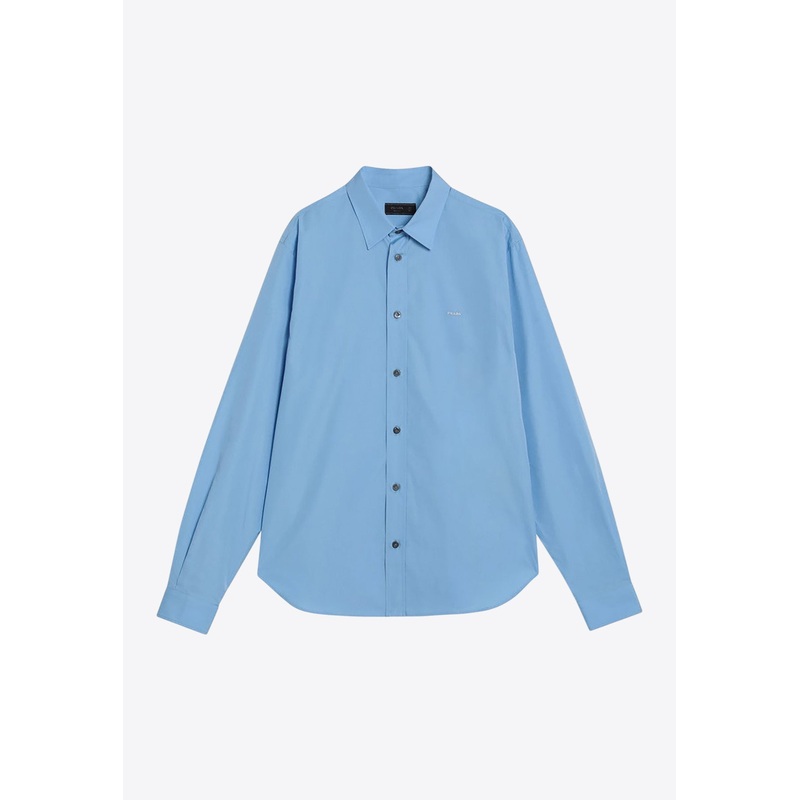 Essential Long-Sleeved Shirt Light Blue mrtwshirtseu_EU 39