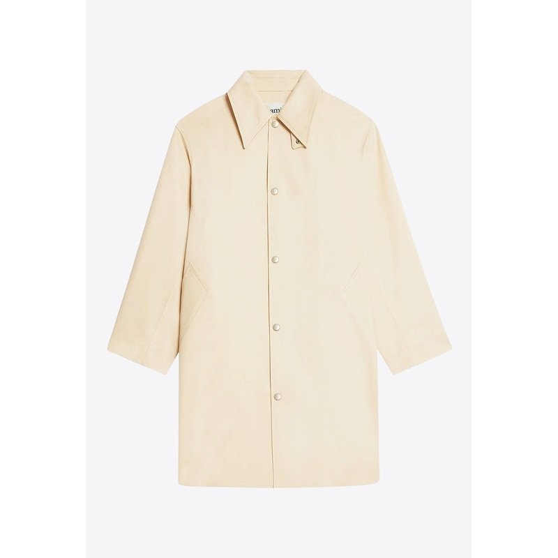 Single-Breasted Buttoned Coat Beige mrtwit_IT 50