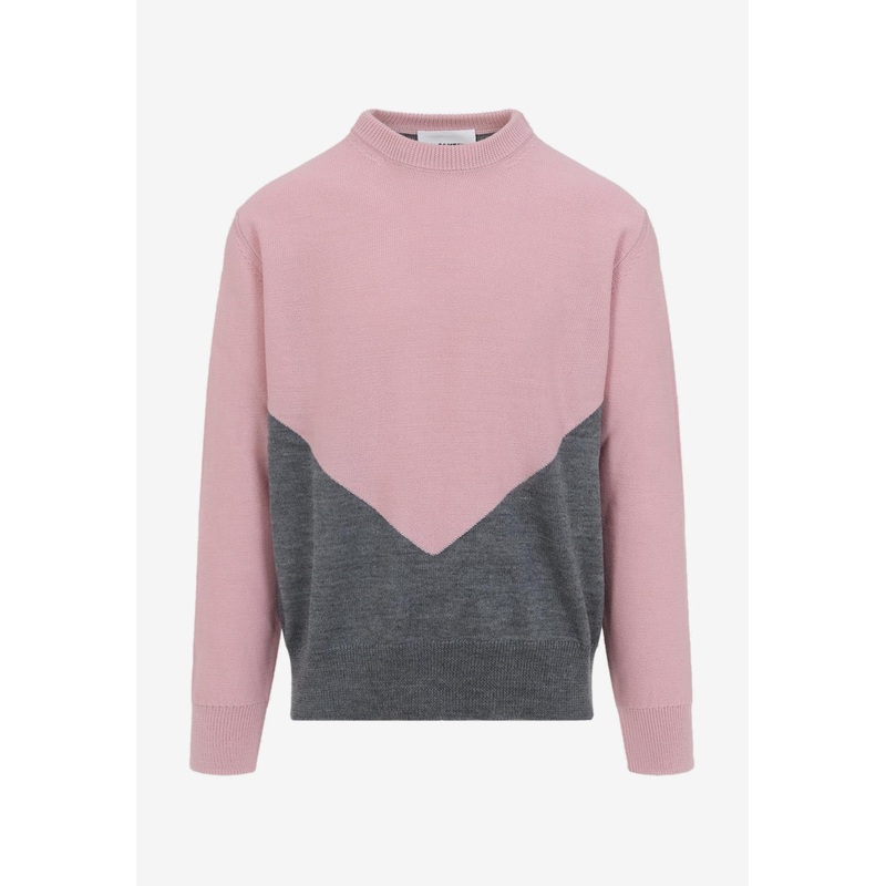 Two-Toned Wool Sweater Pink mrtwit_IT 46