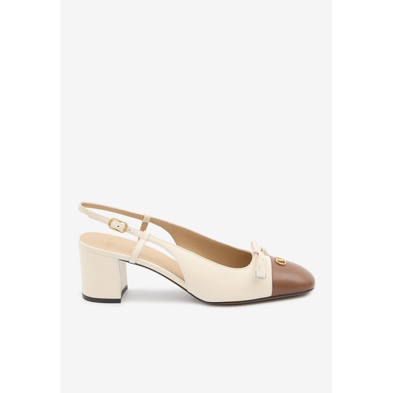 Valet Du Roi 60 Leather Slingback Pumps Butter wshoeseu_EU 36