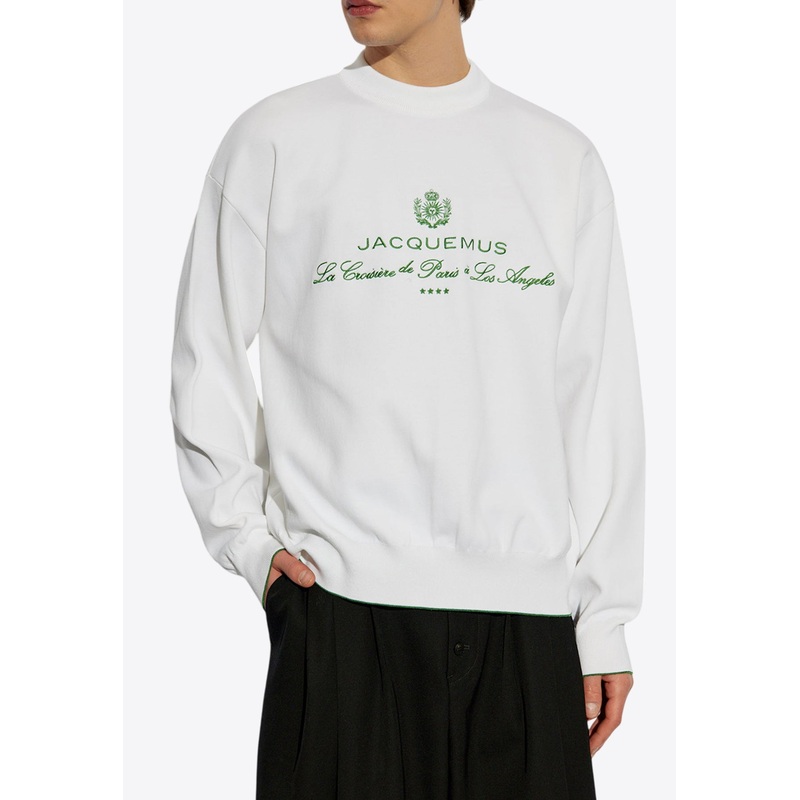 Venice Embroidered Sweatshirt White mrtwstd_S
