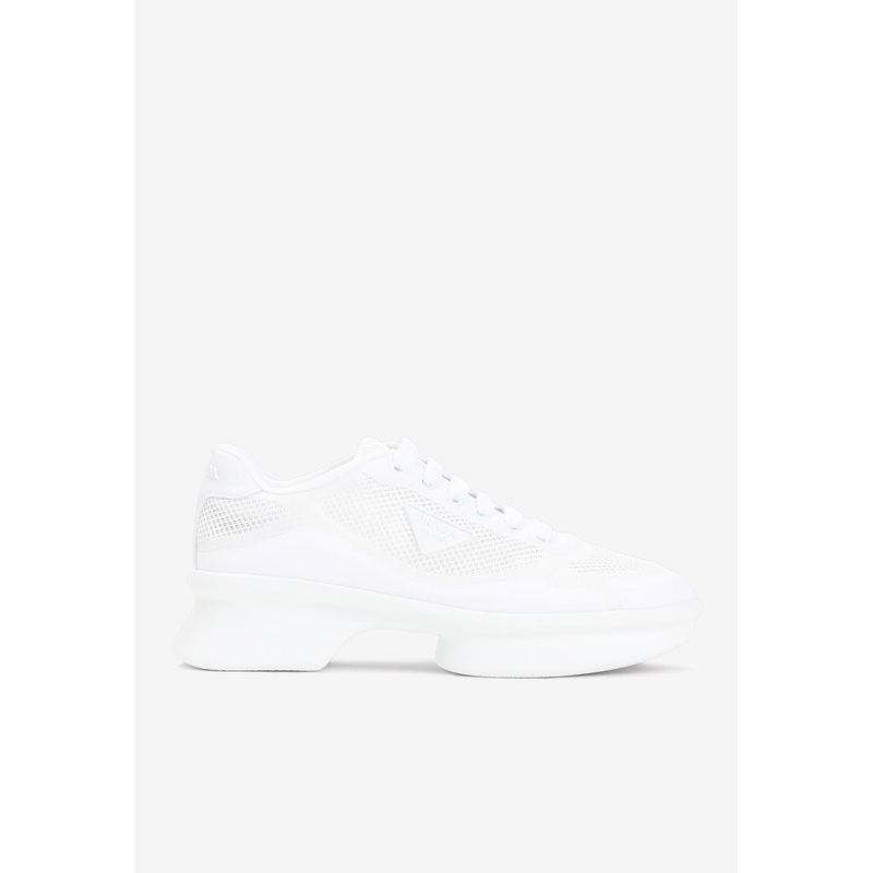 Wavy Triangle Logo Low-Top Sneakers White wshoeseu_EU 36