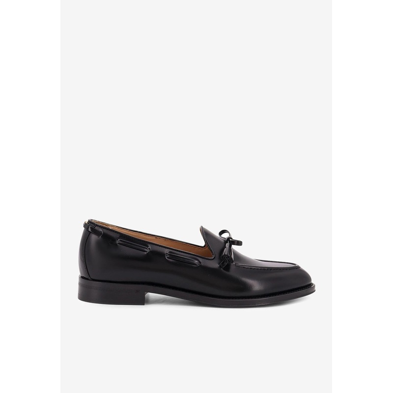 Bowshire Leather Loafers with Tassels Black mshoeseu_EU 39