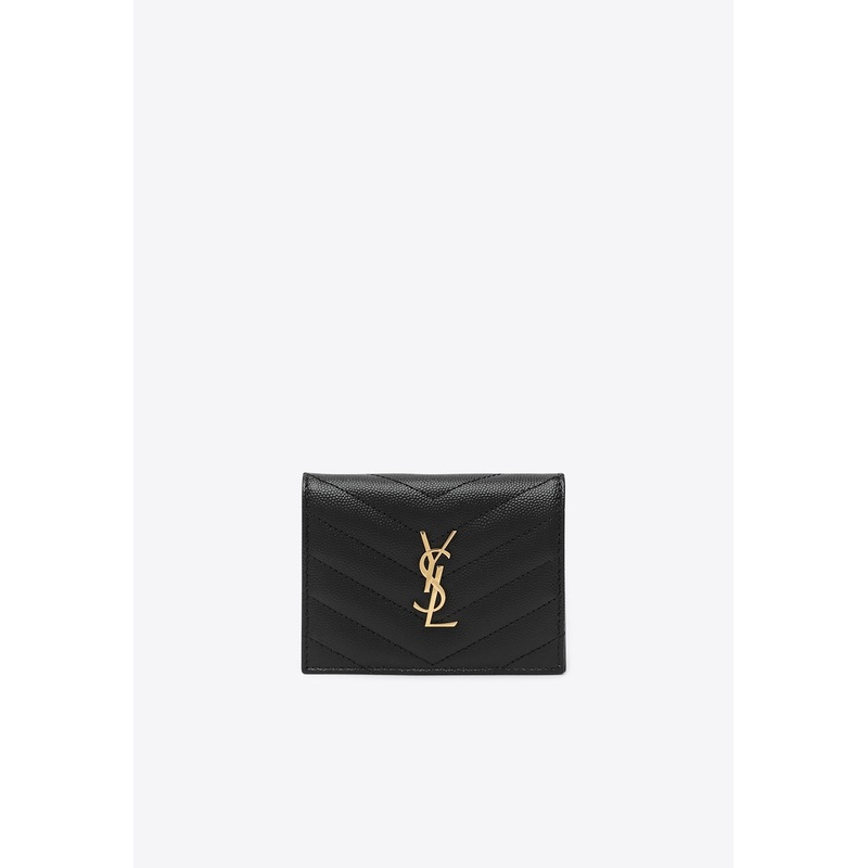 Cassandre Quilted Leather Wallet Black Onesize