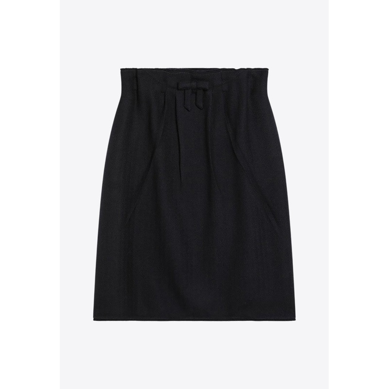 Chevron Wool Skirt Blue wrtwit_IT 38
