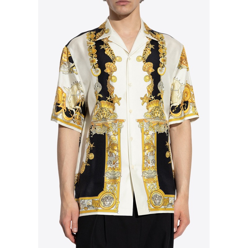Coral Theatre Print Bowling Shirt Multicolor mrtwit_IT 46