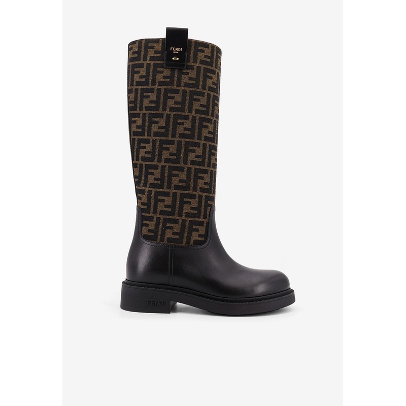 Filo FF Jacquard Knee-High Boots Multicolor wshoeseu_EU 36