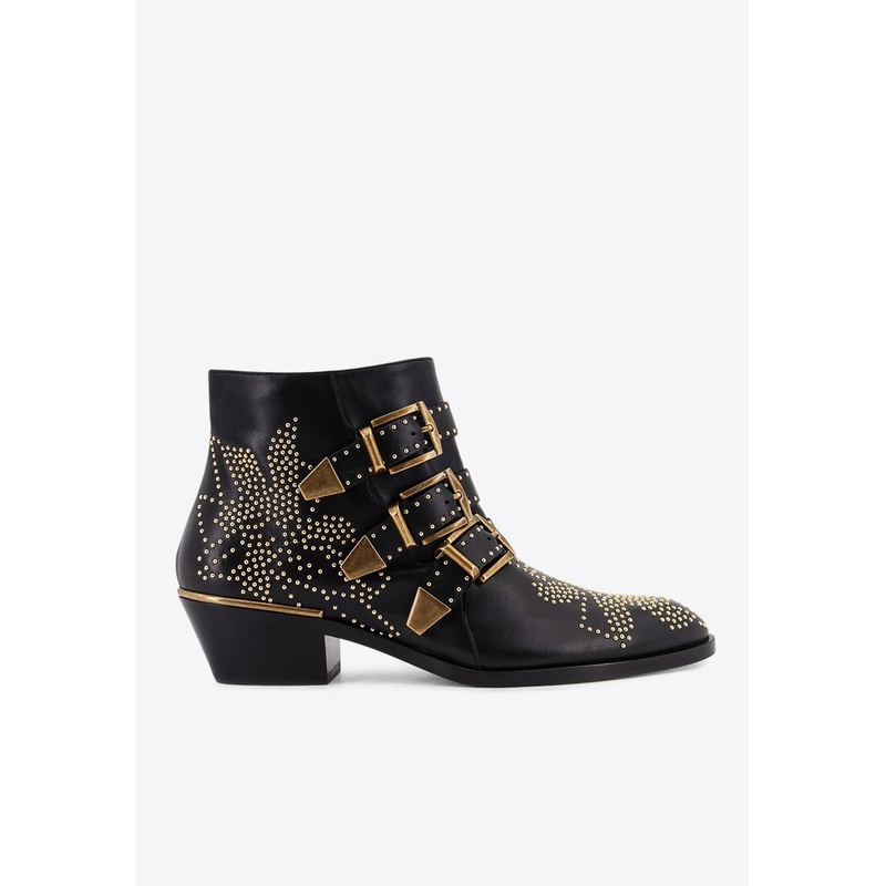 Susanna 40 Studded Ankle Boots Black wshoeseu_EU 36