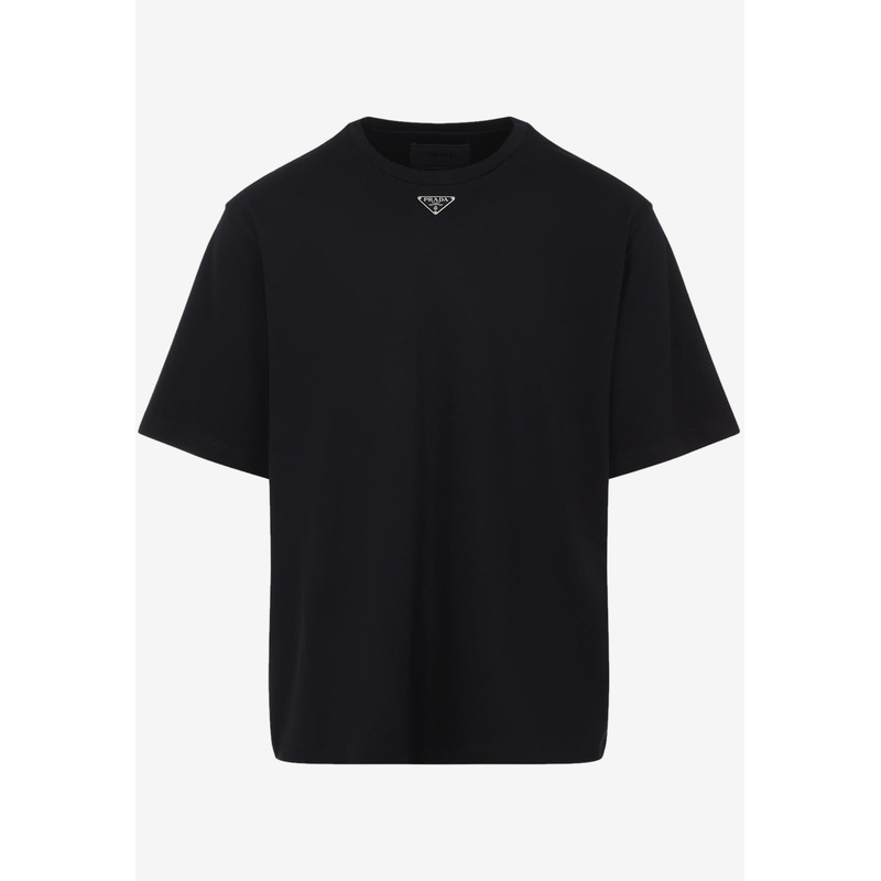 Triangle Logo Oversized T-shirt Black mrtwstd_S