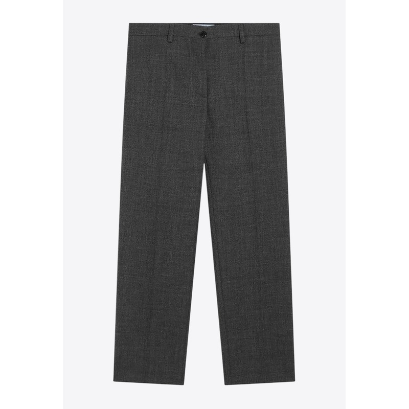 Wool Straight-Leg Pants Gray wrtwit_IT 40