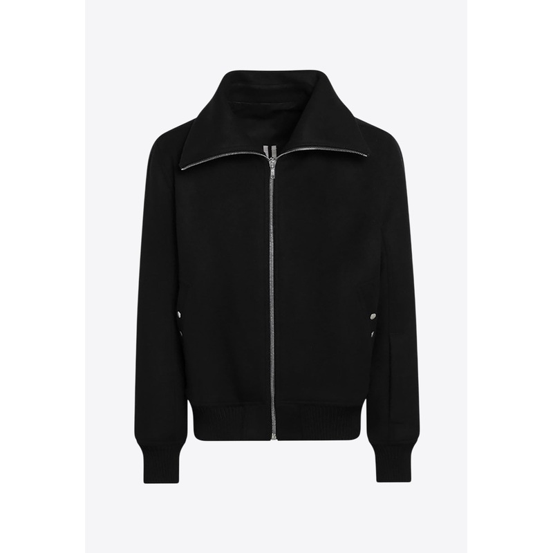 Wool Zip-Up Jacket Black mrtwit_IT 46