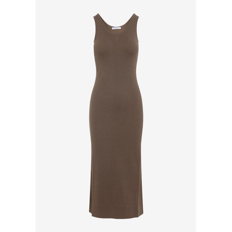 Aceri Knit Maxi Dress Brown wrtwstd_XS
