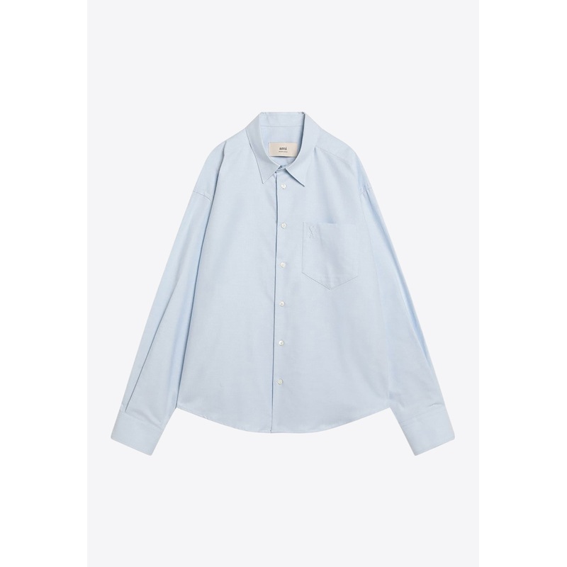 Ami De Coeur Long-Sleeved Shirt Light Blue mrtwstd_S