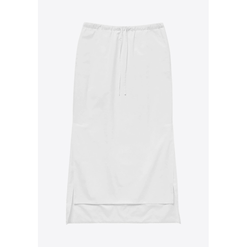 Asymmetric Midi Skirt White wrtwit_IT 38