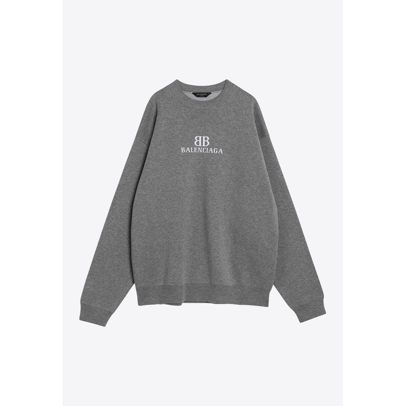 BB Logo Crewneck Sweatshirt Gray mrtwstd_S
