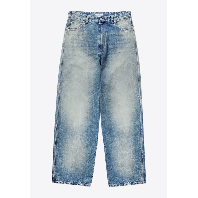 Chicago Faded Wide-Leg Jeans Blue wrtwbottoms_25