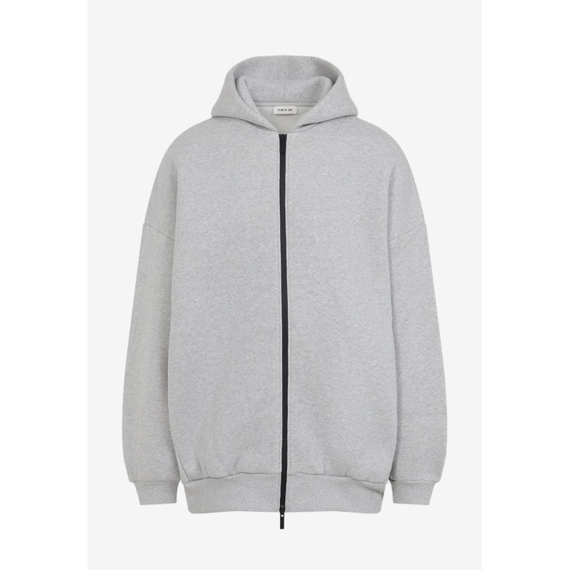 Zip-Up Hooded Sweatshirt Gray mrtwstd_S
