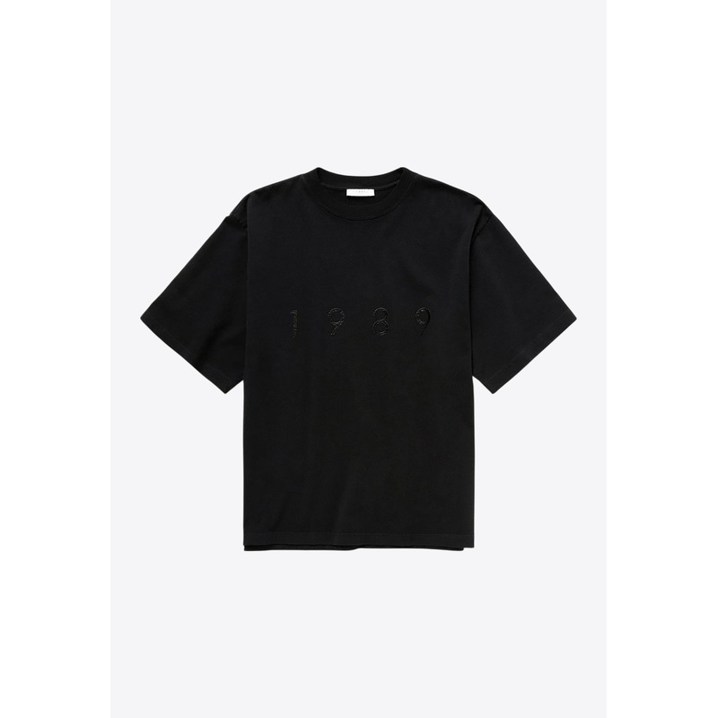1989 Logo Crewneck T-shirt Black mrtwstd_XXS