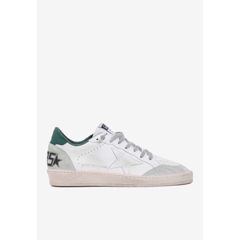 Ball Star Low-Top Sneakers in Leather White mshoeseu_EU 41