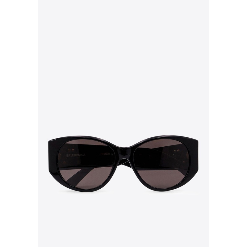 BB Logo Nano Oval Sunglasses Gray Onesize