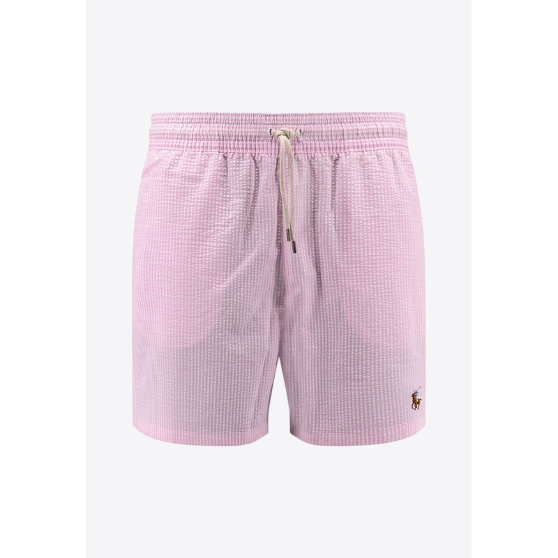 Classic Striped Swim Trunk Pink mrtwstd_S