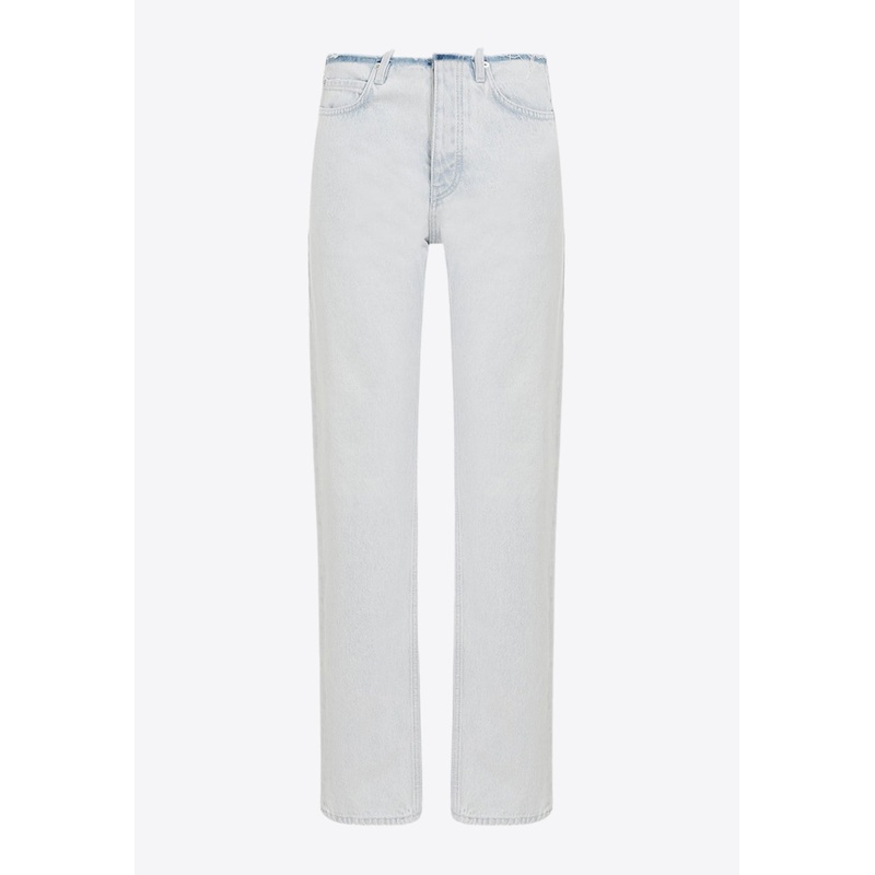 Cut-Off Waistband Jeans Blue wrtwstd_S