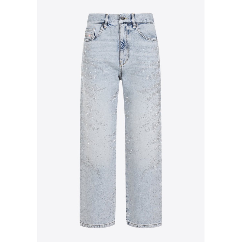 D-air Crystal Embellished Boyfriend Jeans Blue wrtwbottoms_25